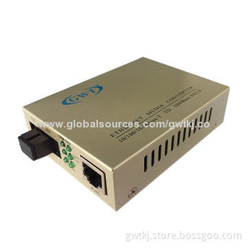 10/100/1000M fiber media converter, single fiber, 20km, CE and RoHS certificate